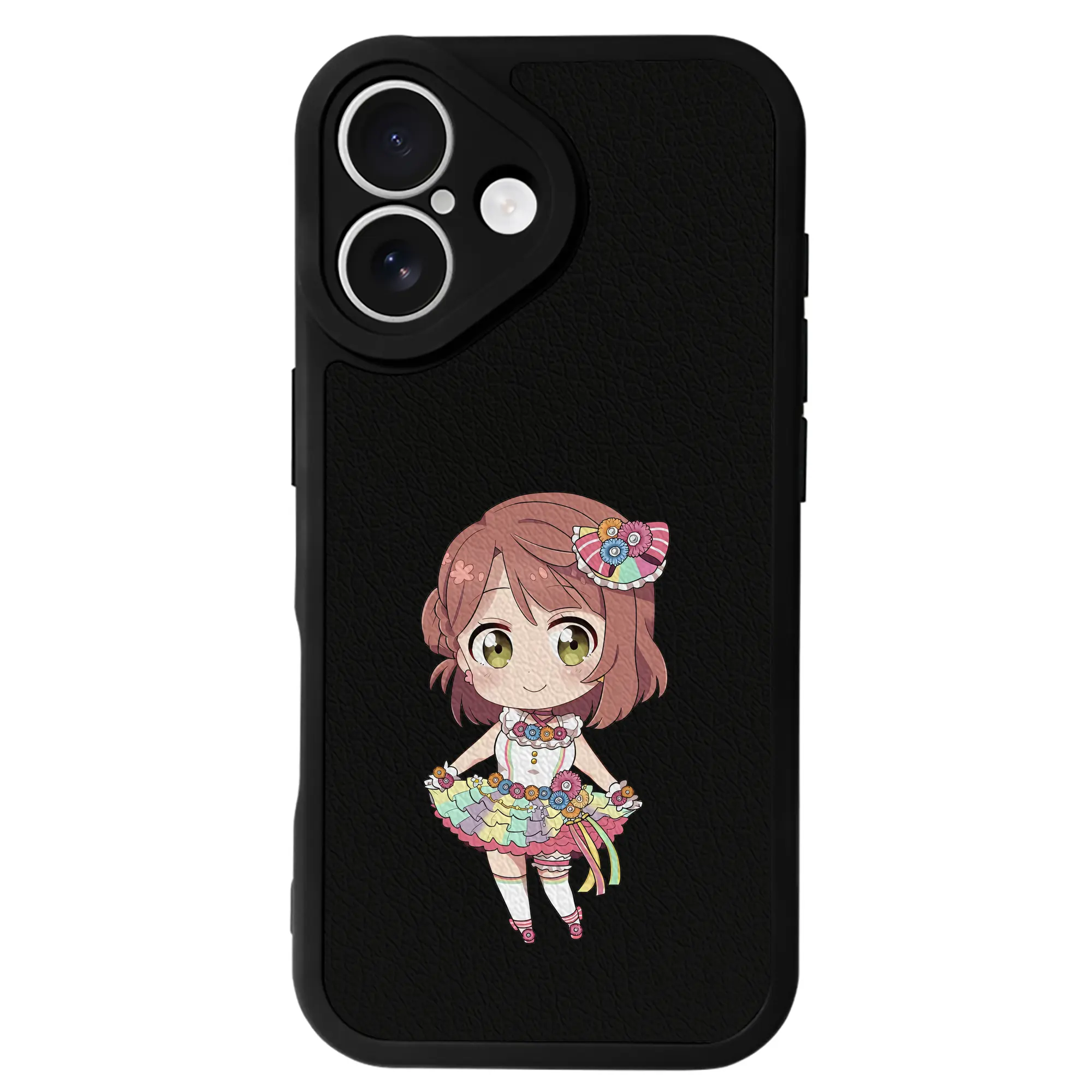 Love Live! グッズ,上原歩夢 - IPhone 16シリーズ対応 ・ シリコンスマホケース ・ レザー調 ・ 高精度フィット ・ 耐衝撃 ・ ワイヤレス充電対応 ・ 精密カット